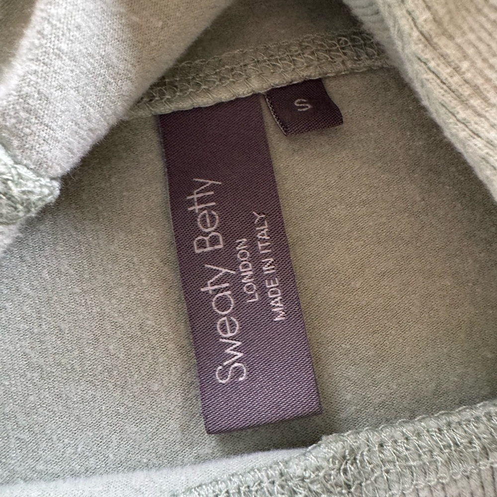 Sweaty Betty Escape Luxe Fleece Hoodie Green Women’s S Lounge Gym Athleisure - Picture 4 of 5